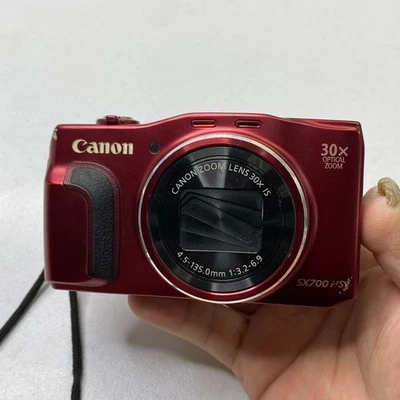 Canon PowerShot SX700 HS Red-30x Zoom, 1080p Full HD Video, English - Image 1 of 4