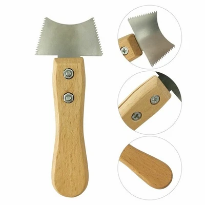 Wood Handle Stainless Steel Guitar Fret Saw Nuts String Slots Cleaning File Tool - Image 1 of 4