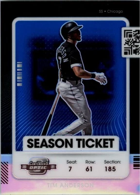 2021 Panini Contenders Optic Blue #90 Tim Anderson /99 - BB - Image 1 of 2
