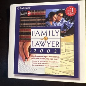 Family Lawyer 2002 PC CD design print legal documents law forms templates & more - Picture 1 of 5