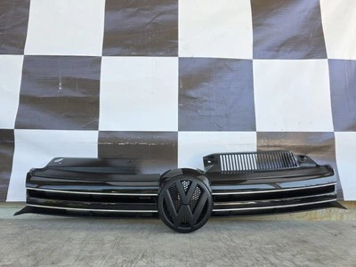2010 11 12 13 2014 Volkswagen Golf Jetta Grill com emblema preto usado fabricante de equipamento original 1K9853651 - Imagem 1 de 4