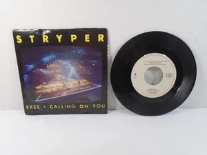 1986 STRYPER / FREE - CALLING ON YOU--VINYL 45 RPM RECORD (LOOK) - Picture 1 of 4
