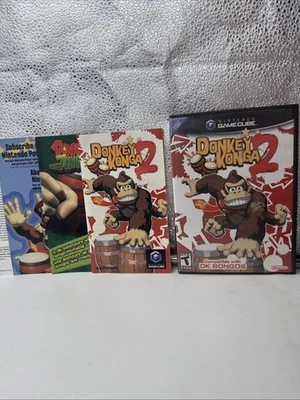 Donkey Konga 2 (Nintendo GameCube, 2005) Completo con Manual Foto 1 de 4