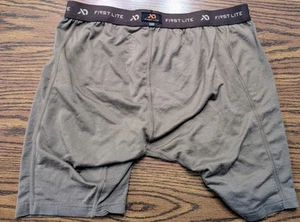 FIRST LITE Men's Wick Long Boxer Brief Dry Earth Large - Picture 1 of 3