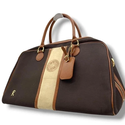 Roberta di Camerino 棕色波士顿包 罕见设计 麂皮绒 — 第 1/4 张图片