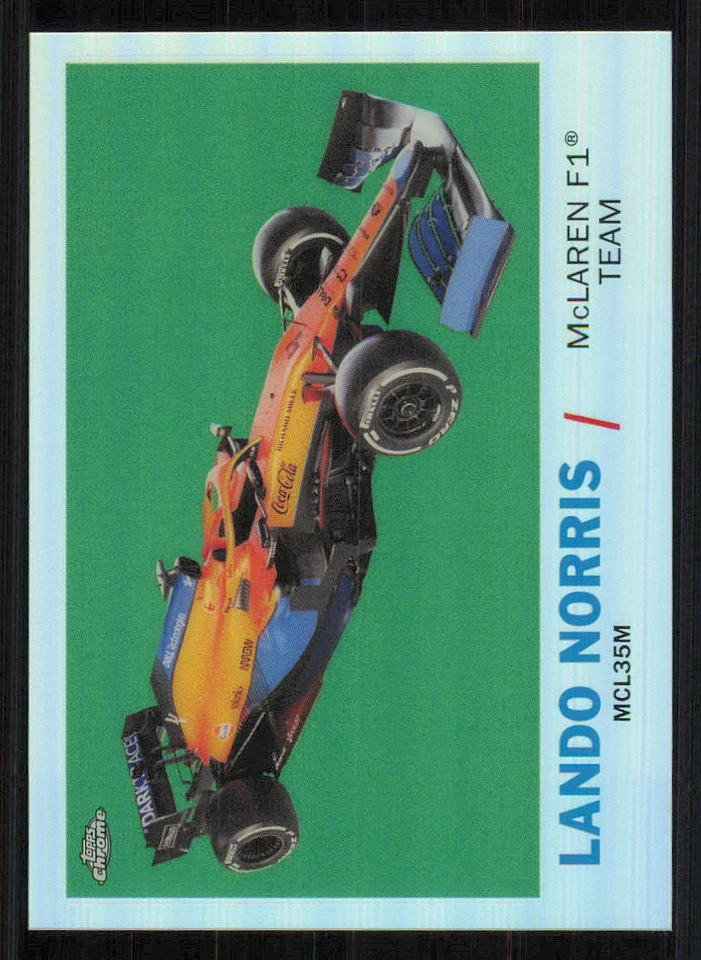 2021 Topps Chrome Formula 1 '61 Topps Sports Cars #T61LN Lando Norris - Image 1 of 2