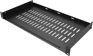JINGCHENGMEI 1U Vented Server Rack Shelf Disassembled 10 Inches Deep Universal R - Photo 1/12
