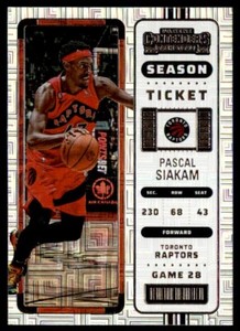 2022-23 Panini Contenders Basketball Season Ticket Pascal Siakam #22
