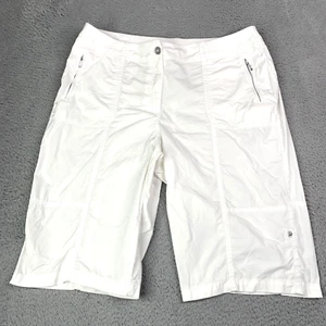 Chicos Bremuda Shorts Womens Chico Size 2.5 Cotton Lightweight White Beach - Picture 1 of 11