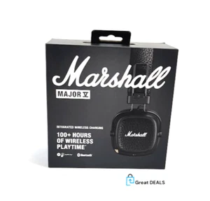 BRAND NEW Marshall Major V On-Ear Bluetooth Wireless Black Headphones - Picture 1 of 4