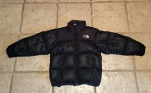 Youth North Face puffer jacket/Size small/Black/600 goose down fill - Picture 1 of 6