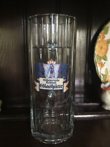 Neustadt Altbayerische Krystall Glashutte 0.5L Sahm German Glass Beer Stein Mug