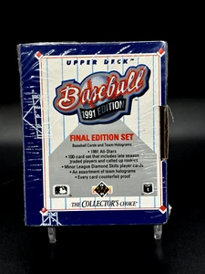 Juego de edición final de béisbol Upper Deck 1991 caja sellada de fábrica MLB - Imagen 1 de 3