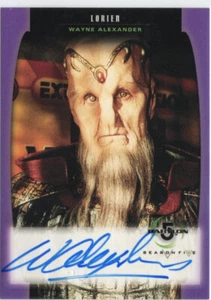 Babylon 5 Season Five SkyBox 1998 Auto Autograph A12 Wayne Alexander as Lorien - Picture 1 of 2