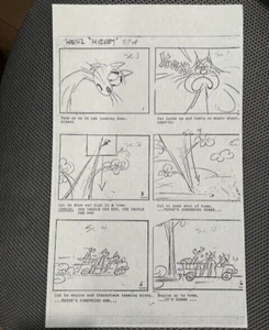 MICKEY HEINZ HAPPY SOUP Comercial 1965, 9 páginas ARTE STORYBOARD "COPIA LÁSER" - Imagen 1 de 5