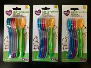 Lote de 3 - 6 paquetes - cucharas de alimentación de punta suave bebé - elección de los padres - Imagen 1 de 1