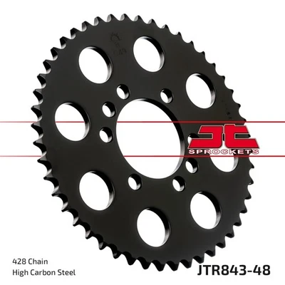 JT Rear Sprocket 48/428 Fit Yamaha DT 80 LC 1983-1997 - Изображение 1 из 4