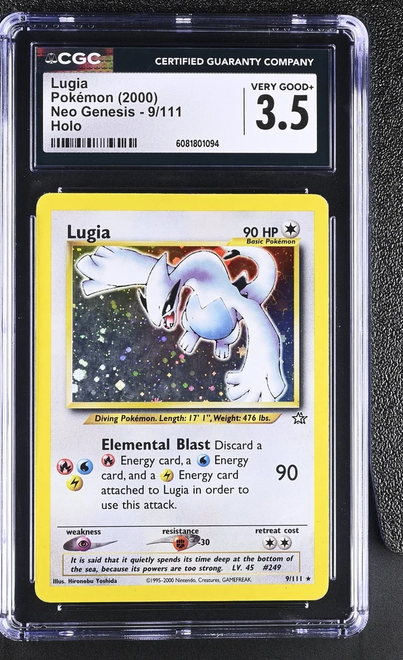 CGC 3.5 Lugia 2000 Neo Genesis 9/111 Holo Pokemon Card - Image 1 of 2