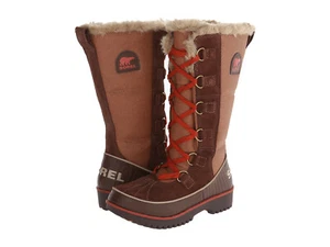SOREL Womens TIVOLI HIGH II Tobacco BROWN Tan WATERPROOF Snow Winter BOOTS 10 - Picture 1 of 7