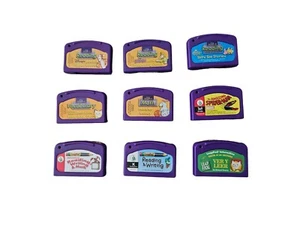 LeapFrog LeapPad Game Cartridges Lot of 9 Games ONLY Disney SpongeBob Spiderman - Picture 1 of 4