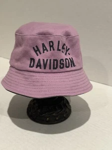 Harley-Davidson Little Girls Logo Reversible Bucket Hat - Lavender/Camo - Picture 1 of 3