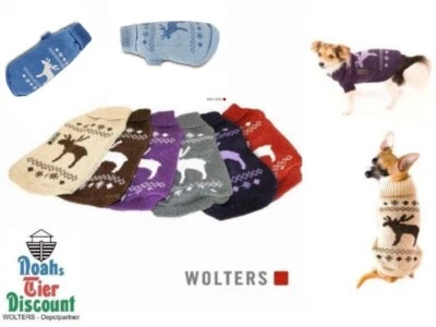 Hundepullover Wolters Strick Elch normal oder Mops & Co. Hunde Bekleidung Mantel - Bild 1 von 3