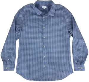 GAP Bügelfreies Stretch Hemd blau weiß kariert Button Down XL - Bild 1 von 5
