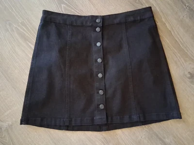 Falda vaquera negra con botones delanteros MUDD FLX - talla 15 Foto 1 de 4