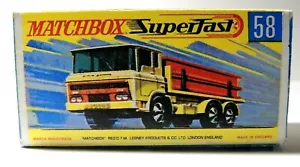 Matchbox Superfast No 58 Daf Girder Truck Empty Box Repro style G - Picture 1 of 1
