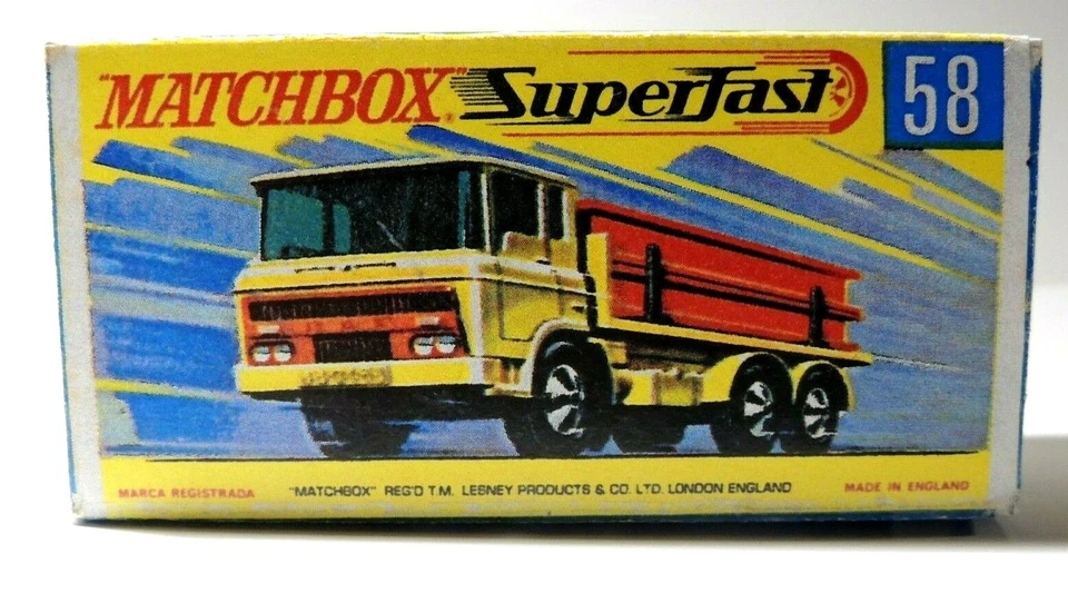 Matchbox Superfast No 58 Daf Girder Truck Empty Box Repro style G - Image 1 of 1