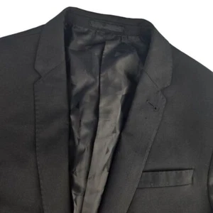 Asos Mens 40R Black Single Button Polyester Blazer Sport Coat Jacket - Picture 1 of 6