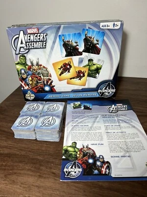 Marvel Avengers Assemble Memory Game 72 Illust Cards Rules Canada Gladius 2014 - Image 1 of 4