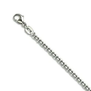 "Cadena de cable de corte diamante platino de 1,8 mm PT950 16"" 18"" 20"" 22"" o 24" - Imagen 1 de 1