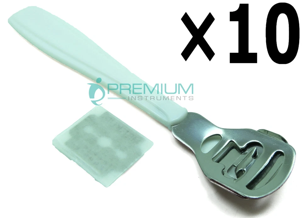 10× Rasp Corn Slicer File Callus Remover Foot Skin Shaver Pedicure W/ Blades - Image 1 of 4