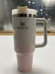 Stanley 40 oz Adventure Quencher Travel Tumbler Parfait Ombre Pink White USED - Picture 1 of 15
