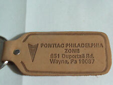 Pontiac Philadelphia Zone Leather Keychain