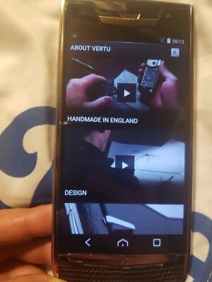 Vertu Phone Signature Touch Grape Lizard/Titanium Extremely Rare ExoticReg$13K - Image 1 of 4