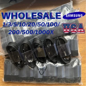 Wholesale Bulk For Android Samsung USB C Type C Fast Charger Cable Adapter Cord - Picture 1 of 11