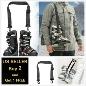 Adjustable Ski Carrier Convenience Portable Ski Strap Ski Carrier for Ski Boots - Picture 1 of 5