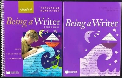 4th - Making Meaning - BEING A WRITER (Persuasive Nonfiction) & STUDENT HANDBOOK - Image 1 of 4
