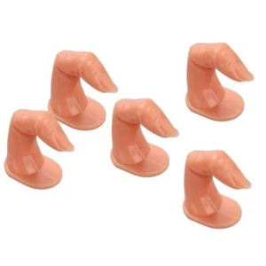 Beauticom® 5 Stck. Nail Art Praxis Training Finger mit gefälschten Nagelspitzen angebracht - Bild 1 von 5