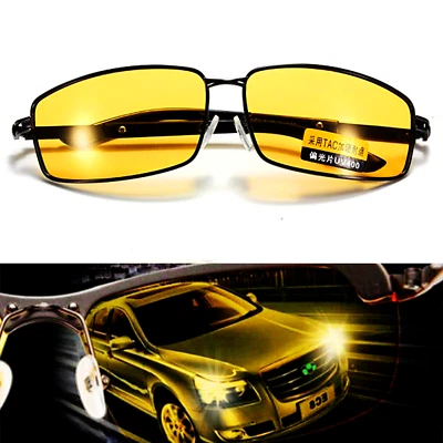 Night Vision Safety Driving Glasses Polarized Sunglasses UV400 Outdoor Eyewear - Image 1 of 4