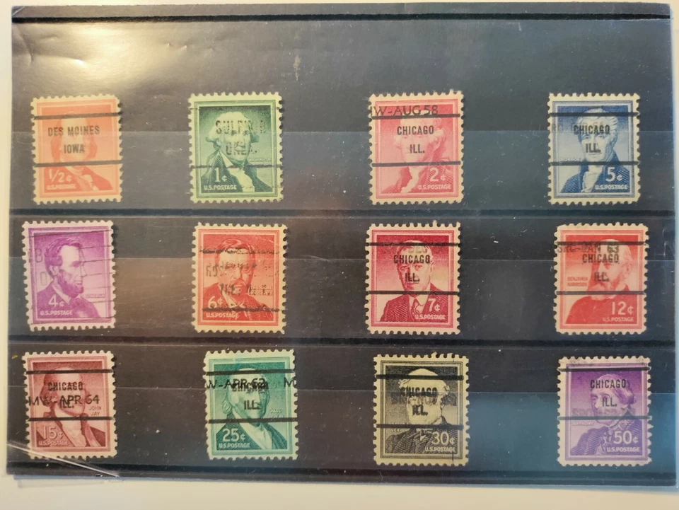 1954 Liberty Issue,Used,NH,NG,precancelled,mainly from Chicago,IL - Image 1 of 1