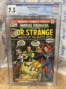 MARVEL PREMIERE #7 CGC 7.5 DOCTOR STRANGE DAGOTH MIKE PLOOG Diamond Insert Comic - Picture 1 of 2