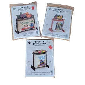 Needle Magic Cross Stitch Kits Lot of 3 Display Stands - Picture 1 of 16