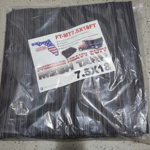 FT-MT7.5X18FT 7.5´X 18 Multi-Color polyethylene monofilament Flat Mesh Tarp - Bild 1 von 5