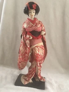 Vintage Japanese Geisha Doll - 40 cm Tall - Picture 1 of 12