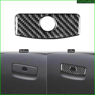 Guantera de fibra de carbono real para Subaru Impreza WRX STI 2008-14 Foto 1 de 4