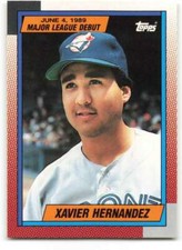 1990 Topps 1989 Debut #55 Xavier Hernandez NM-MT Blue Jays ID:271623
