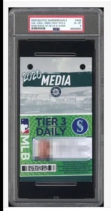 Mike Trout PSA 6 1st Home Run in 1st AB as Father Press Pass Ticket Credentials - Bild 1 von 1